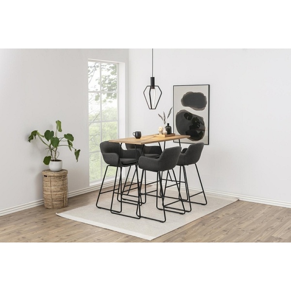 Stołek barowy Lisa dark grey - ACTONA